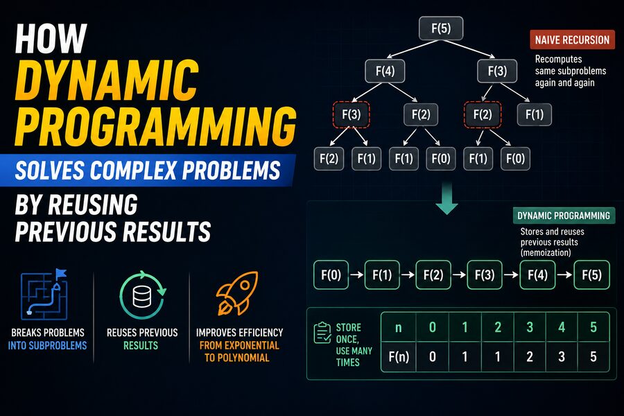 🧠 How Dynamic Programming Solves Complex Problems by Reusing Previous Results