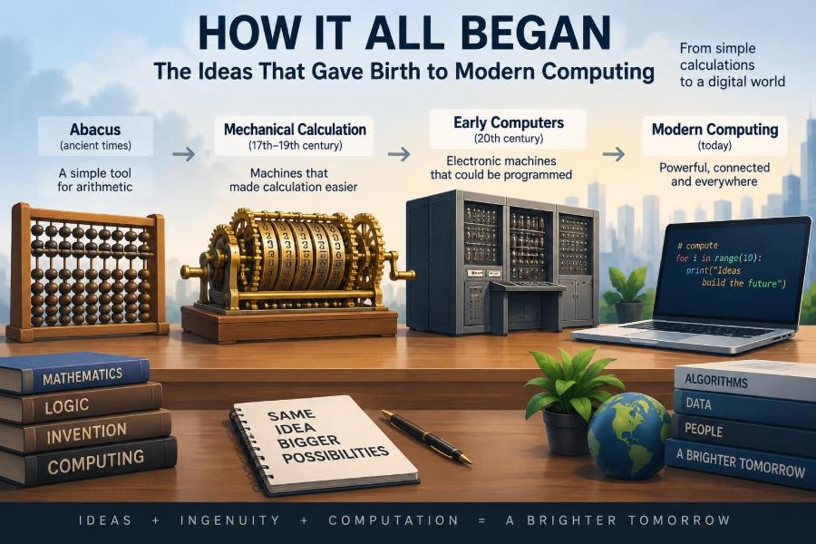 💻 How It All Began: The Ideas That Gave Birth to Modern Computing