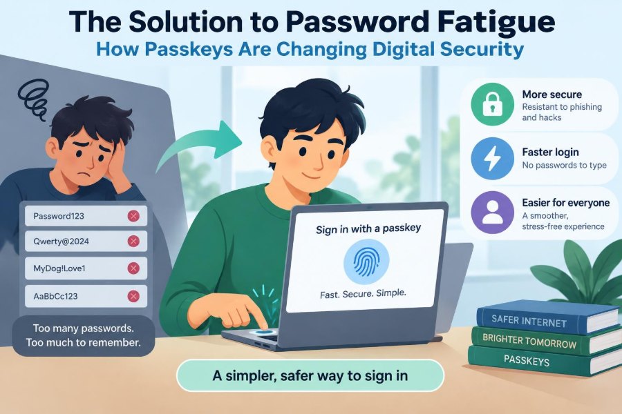 💻 The Solution to Password Fatigue: How Passkeys Are Changing Digital Security