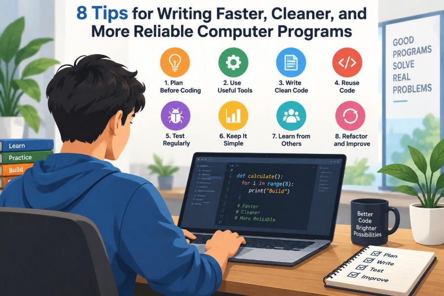 💻 8 Tips for Writing Faster, Cleaner, and More Reliable Computer Programs