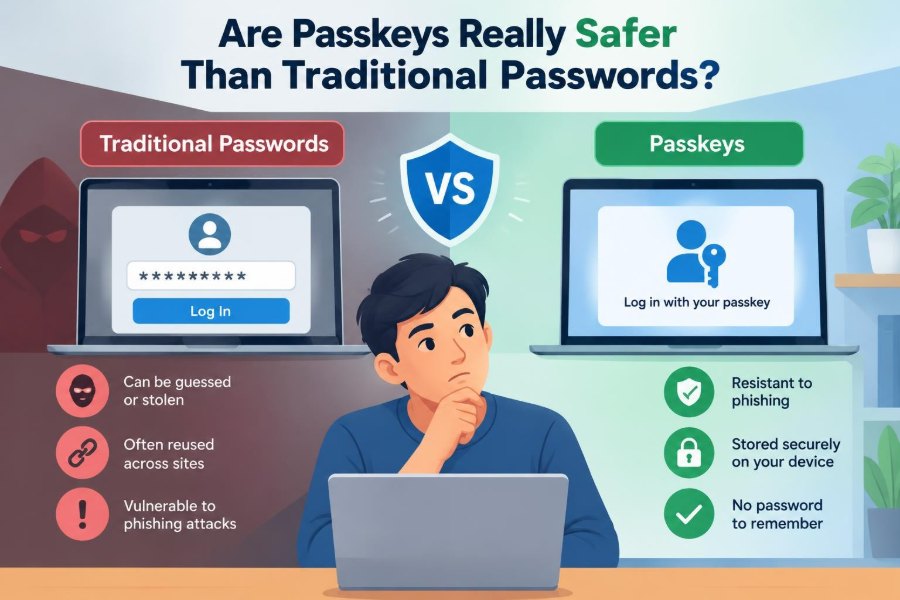 💻 Are Passkeys Really Safer Than Traditional Passwords?