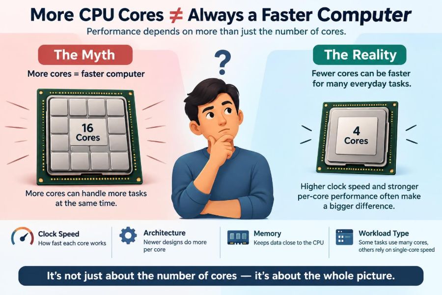 💻 Debunking the Myth That More CPU Cores Always Mean a Faster Computer