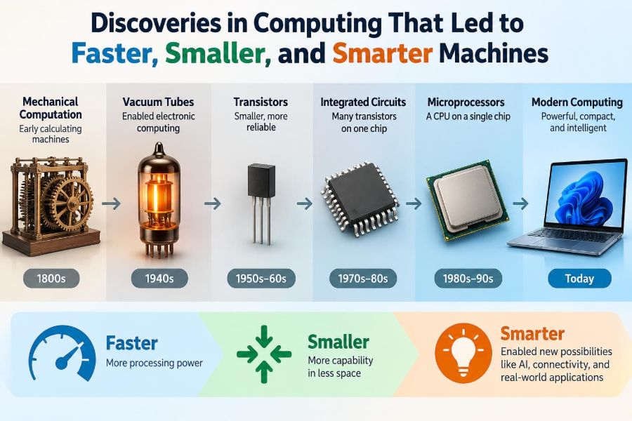 💻 Discoveries in Computing That Led to Faster, Smaller, and Smarter Machines