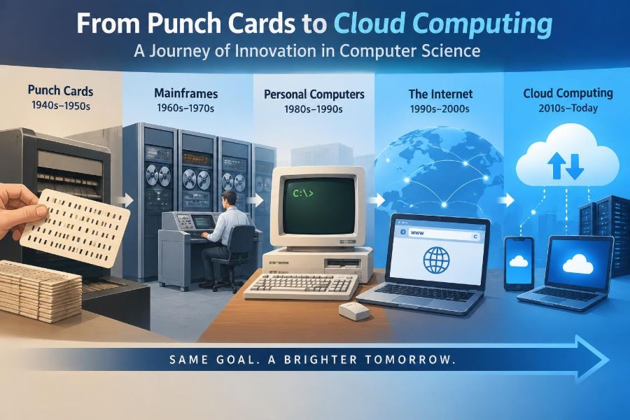 ๐ป From Punch Cards to Cloud Computing: How Computer Science Reached the Modern Era