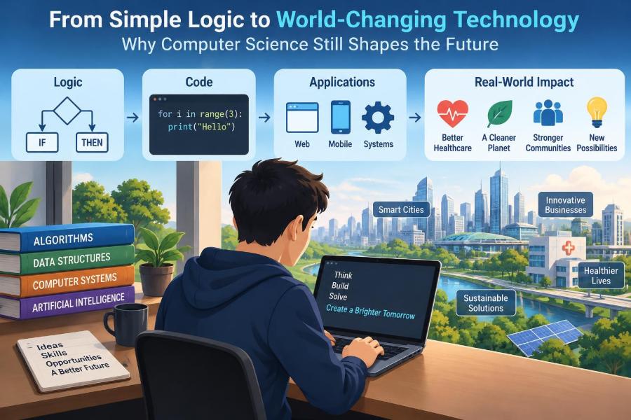 💻 From Simple Logic to World-Changing Technology: Why Computer Science Still Shapes the Future
