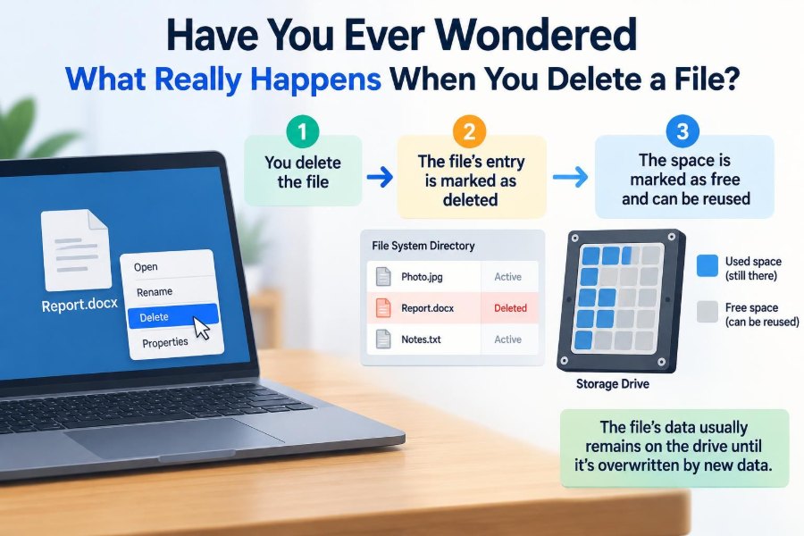 💻 Have You Ever Wondered What Really Happens When You Delete a File?