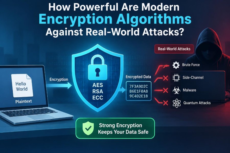 💻 How Powerful Are Modern Encryption Algorithms Against Real-World Attacks?