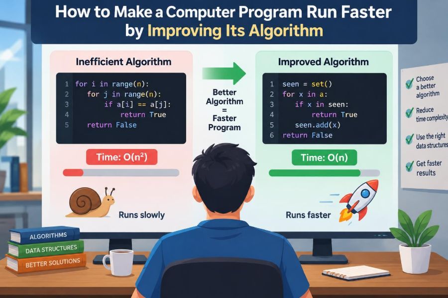 💻 How to Make a Computer Program Run Faster by Improving Its Algorithm